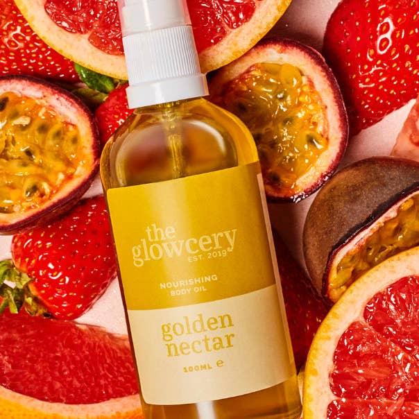 Gyllene Nektar Närande Kroppsolja för wholesale av The Glowcery