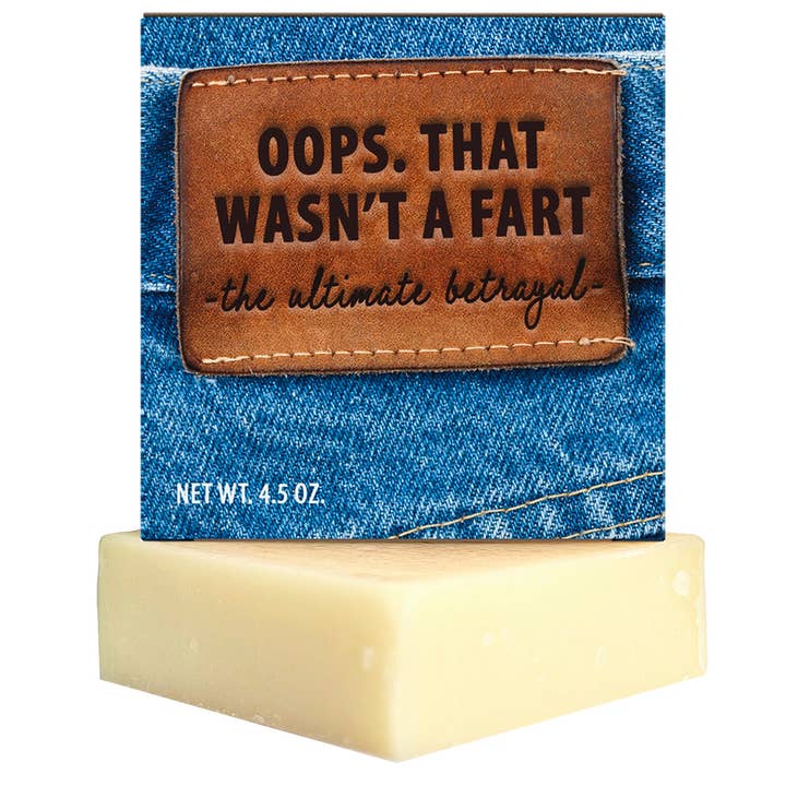 Totally Cheesy - Wholesale Gag Gift/Novelty Gift - Oops, That Wasn't A Fart Soap | Funny Stocking Stuffer1