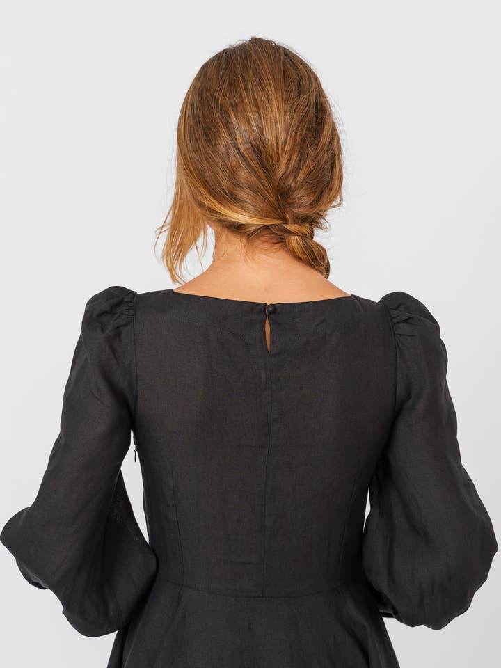 Red Poppy Hawthorn Dress, Long Sleeve for wholesale on Faire17