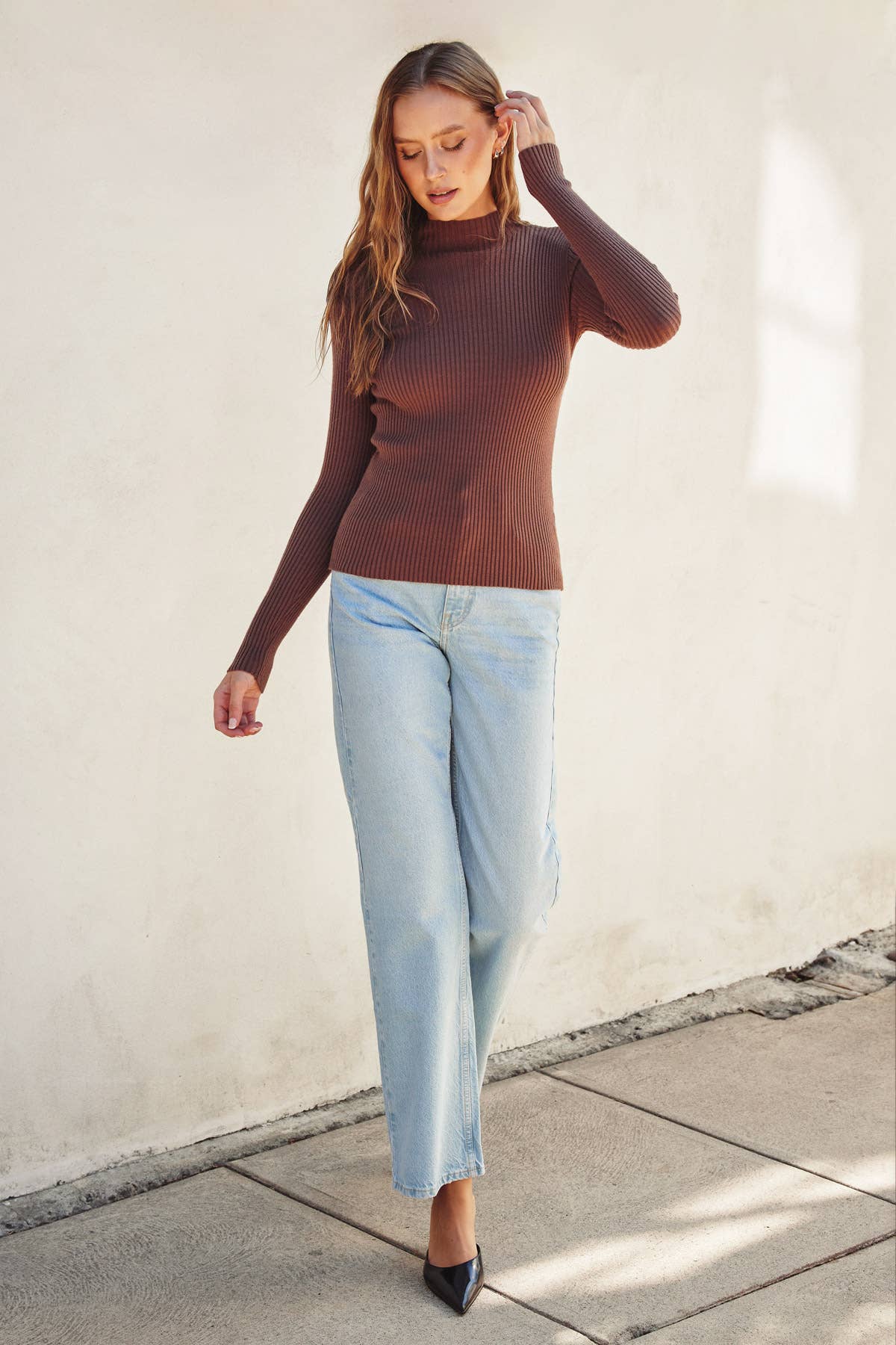 Dress Forum - Wholesale Pullover-trui - Dames - FW9381 Trui met ronde hals en lange mouwen3