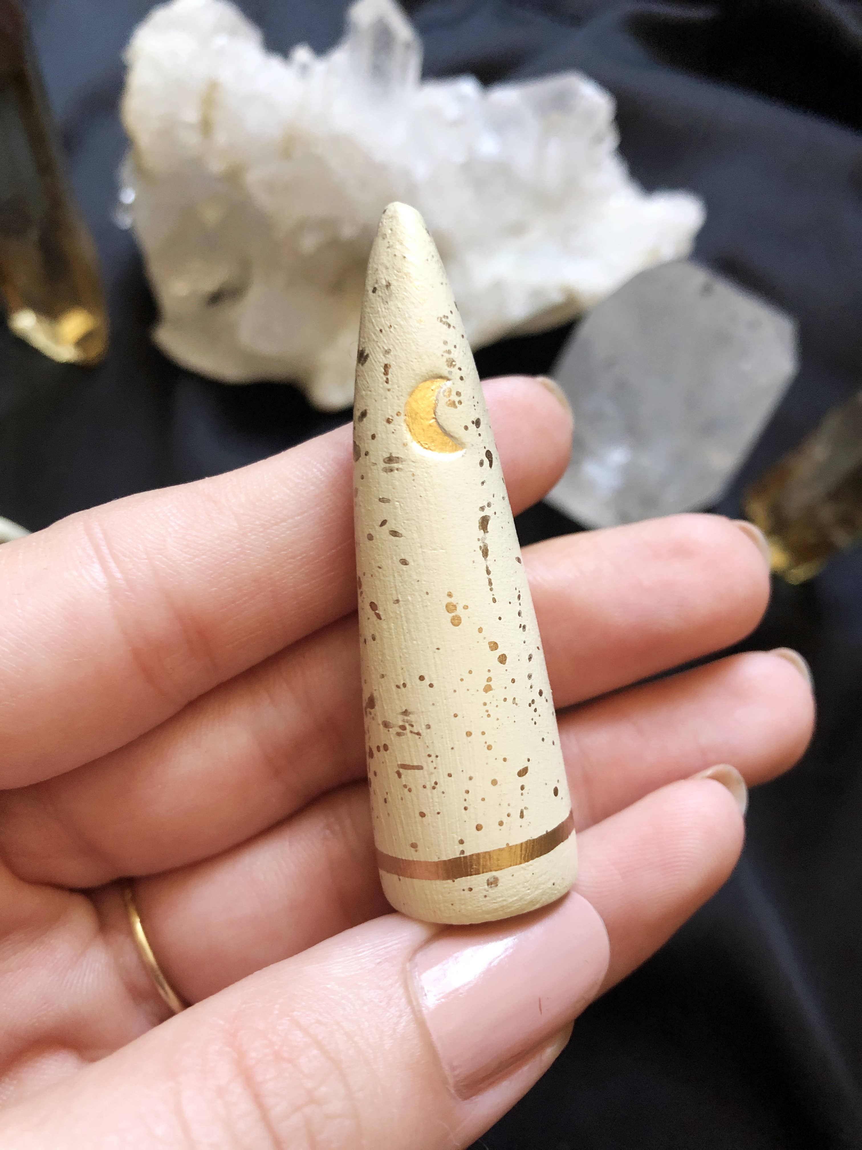 The Flow Design - Wholesale Jewelry Stand & Display - Celestial Ring holders, Clay Ring Cone, Witchy decor4