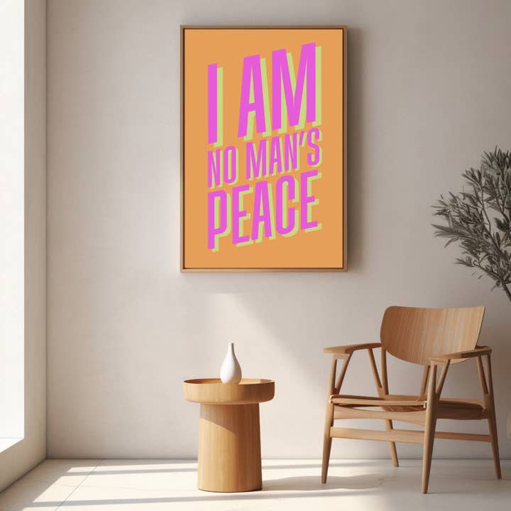Olive Street Collective - Wholesale Art Print - I Am No Man's Peace Print28