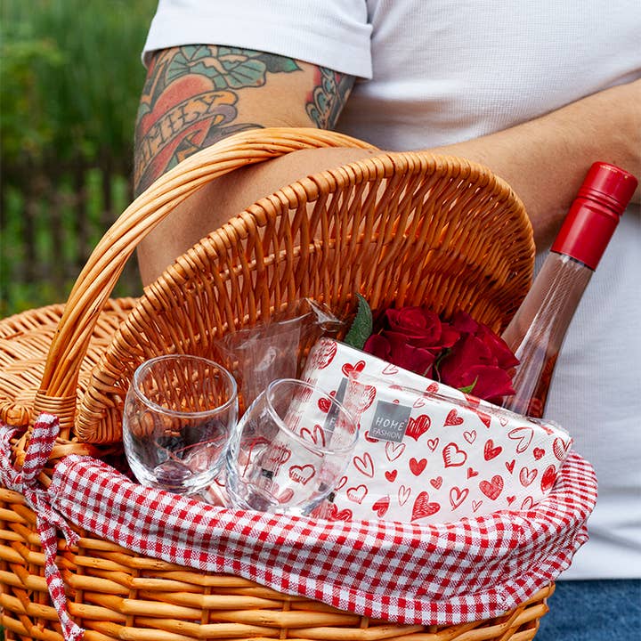 Home Fashion - Carl Dietrich GmbH - Wholesale Disposable Napkin - Cocktail napkins Hearts allover2