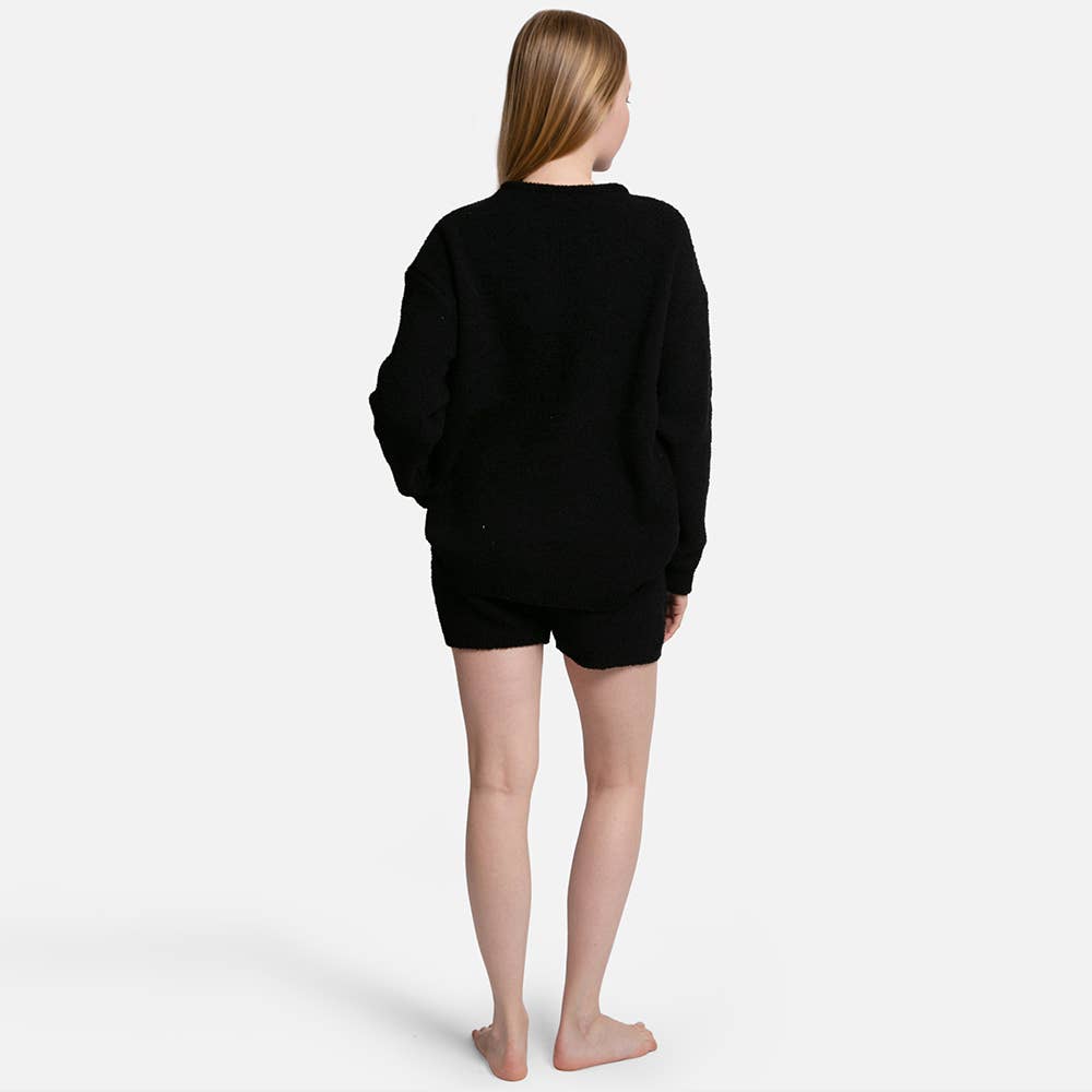 Sensibling Corp. - Wholesale Knit Sweater - Women's - Smile Accented Crewneck Sweater Top8