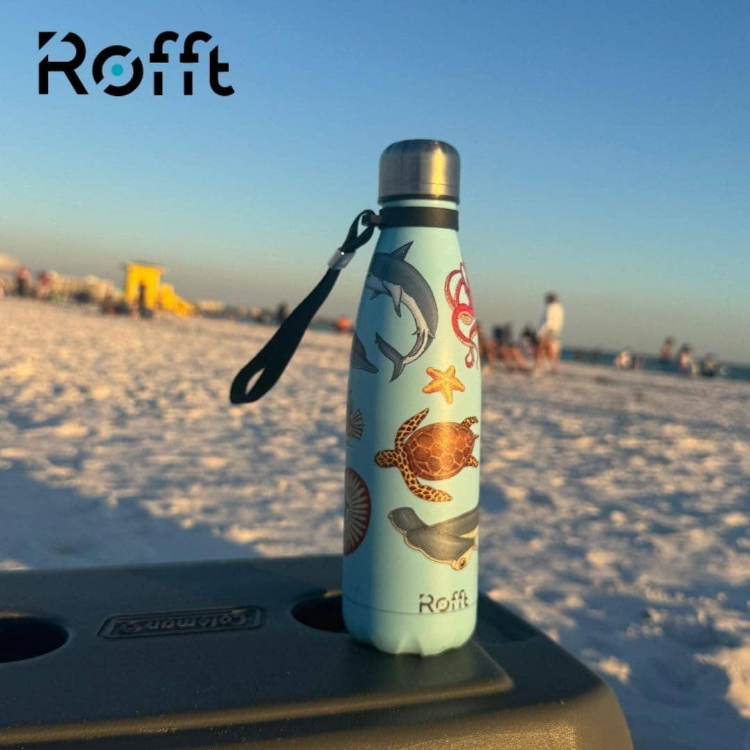 ROFFT USA LLC - Wholesale Water Bottle - 20 oz Insulated Water Bottle - Leak Proof, Stainless Steel, Thermo Bottle for Hot and Cold Drinks, Double Wall Insulation, Portable Water Flask for Travel, Outdoor15