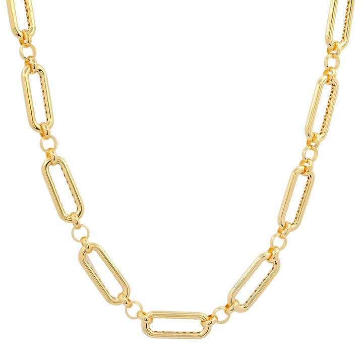 Stor oval kædehalskæde for engroshandel hos Tai Jewelry