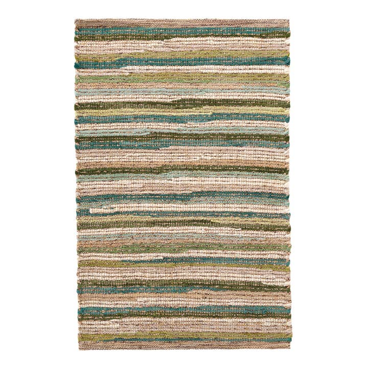 Annie Selke - Wholesale Area Rug - Francisco Handwoven Cotton Rug | Green