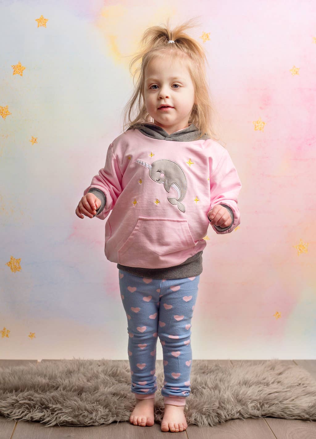 Doodle Pants - Wholesale Hoodie - Kids - Narwhal Toddler and Kids 3D Hoodie6