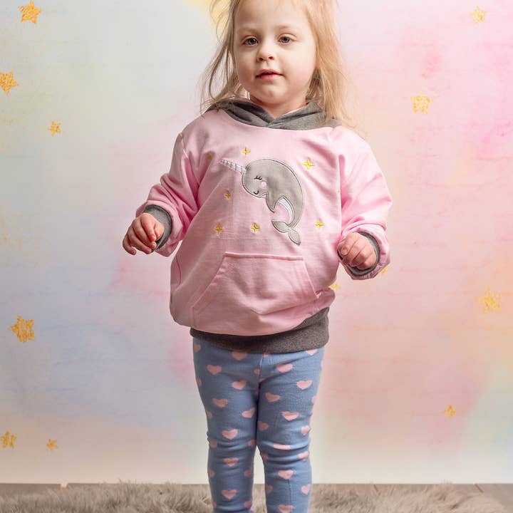 Doodle Pants - Wholesale Hoodie - Kids - Narwhal Toddler and Kids 3D Hoodie6