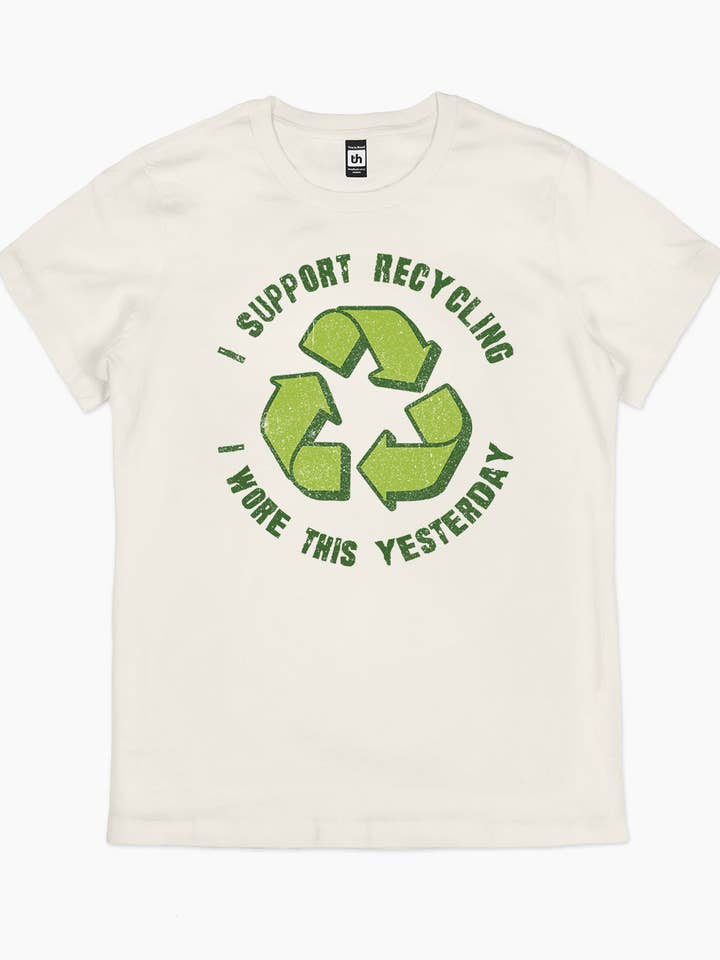 Threadheads - Wholesale Screen printed t-shirt – unisex - I Support Recycling T-Shirt4