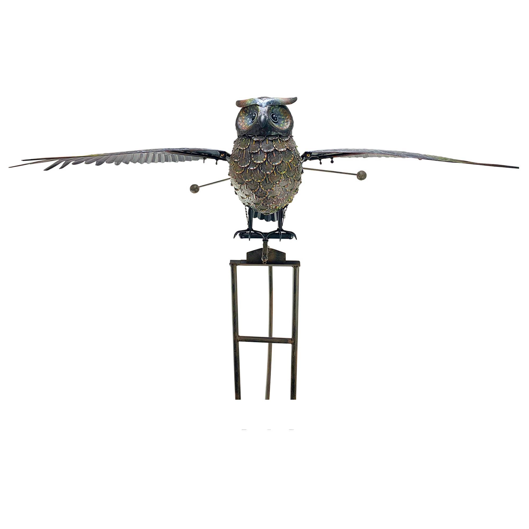 RCS Gifts - Wholesale Outdoor Ornament/Decor - Jumbo Owl Garden Balance Rocker – over 5.5 ft Wingspan!3