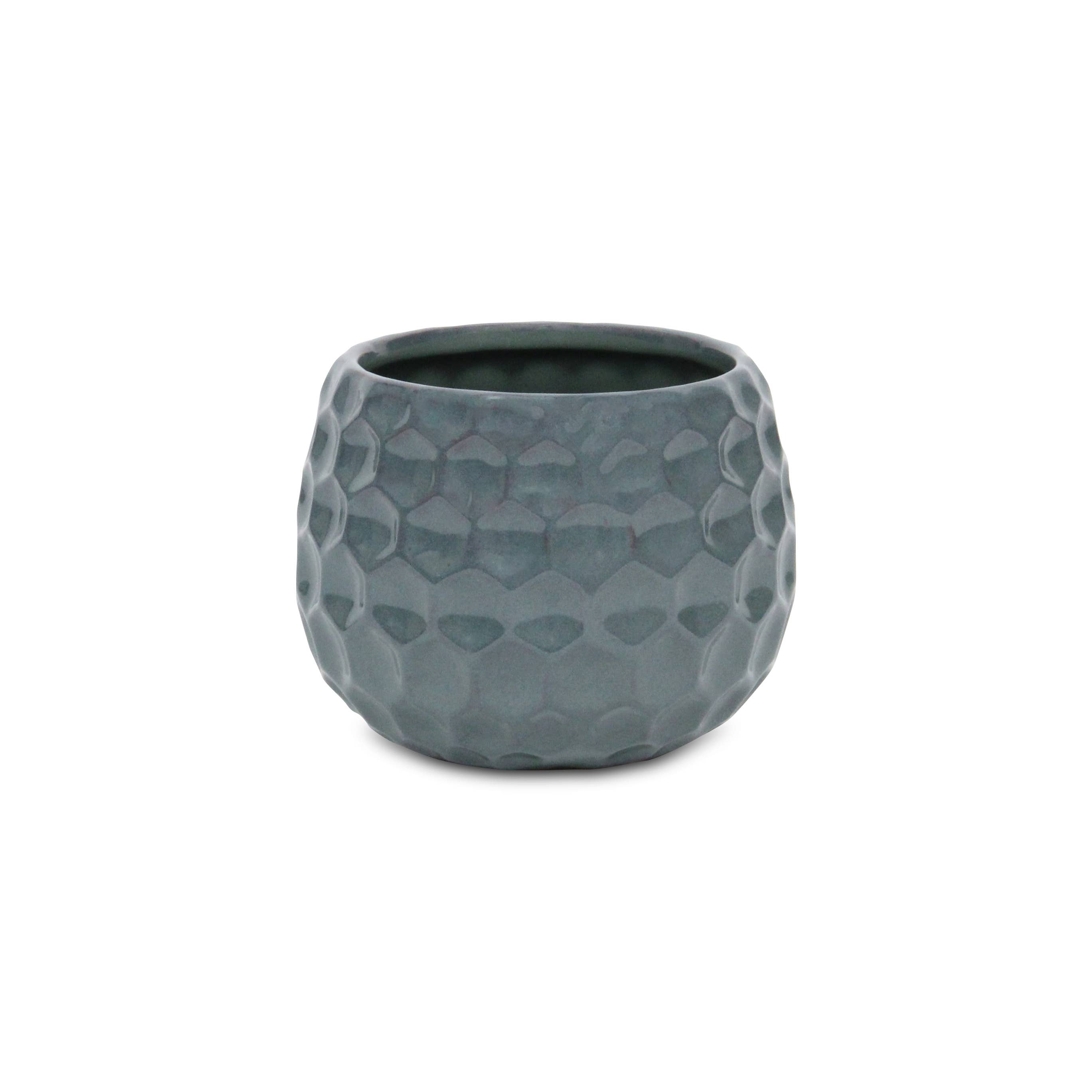 Cheungs Home Decor - Vendita all'ingrosso Vasi per piante - Vaso in ceramica con motivo esagonale, colore: Blu9