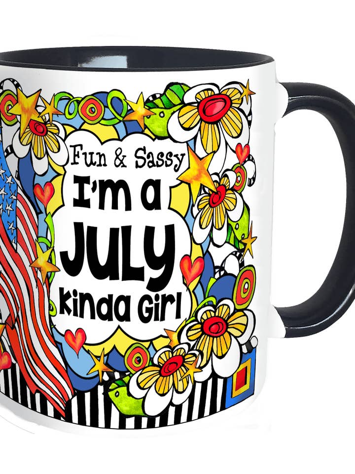 JULY Girl Ceramic Mug for wholesale by Suzy Toronto Wholesale