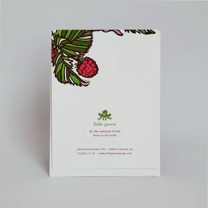 Little Green - Wholesale Friendship Card - NEW For the Sweetest Friend Orange Raspberry Greeting Card2