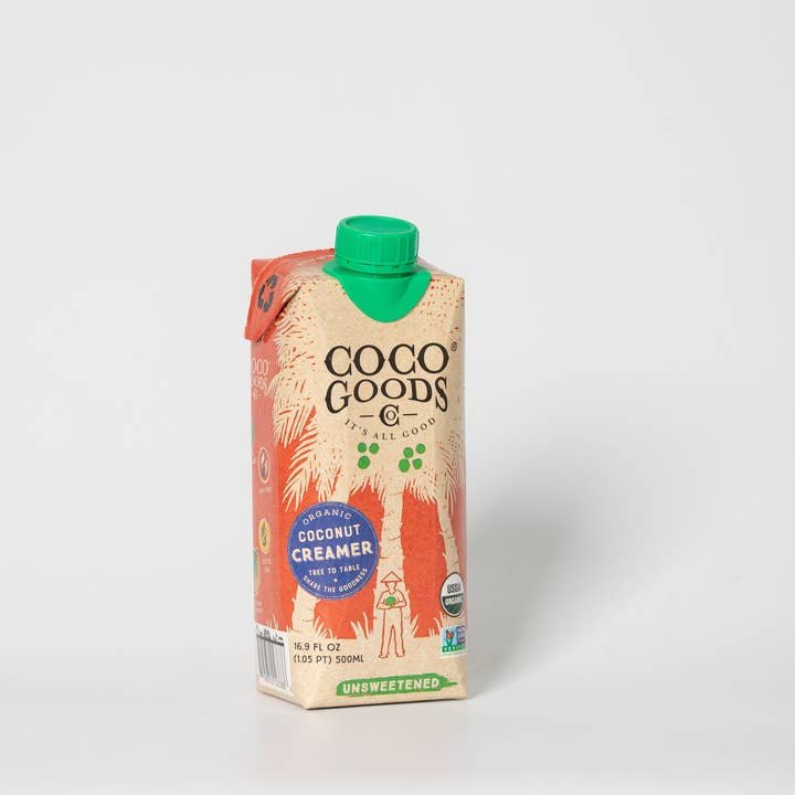 CocoGoods Co - Wholesale Creamer - Organic Coconut Coffee Creamer, Original, 16.9 fl oz 12pack
