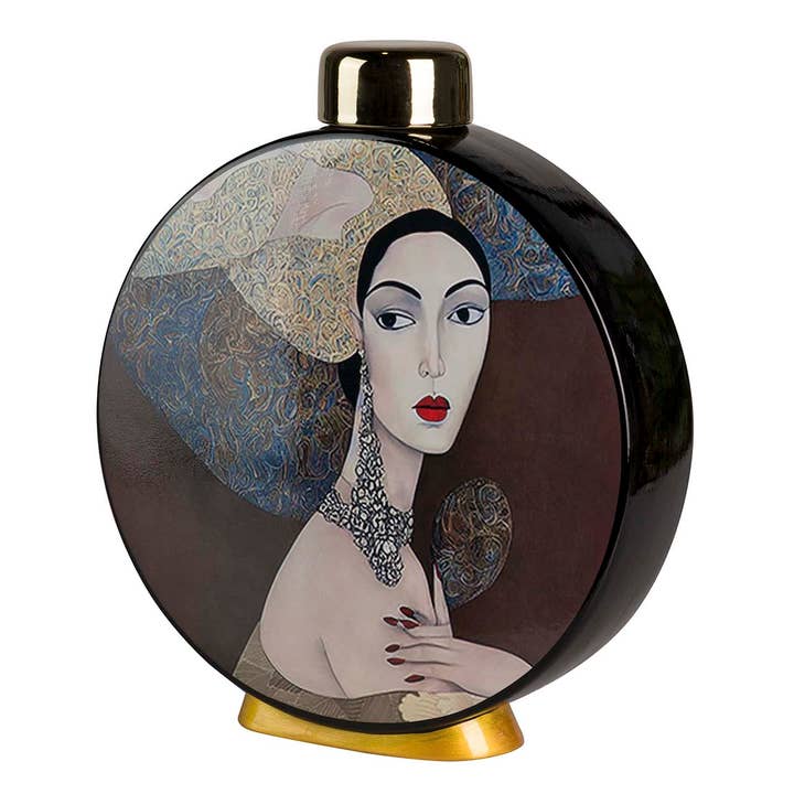 Tibor Keramiek Vrouw 28x8x33 cm_226302 voor wholesale door Garpe Interiores - GARPE GROUP - GARCÍA PÉREZ Y CÍA S.L.-