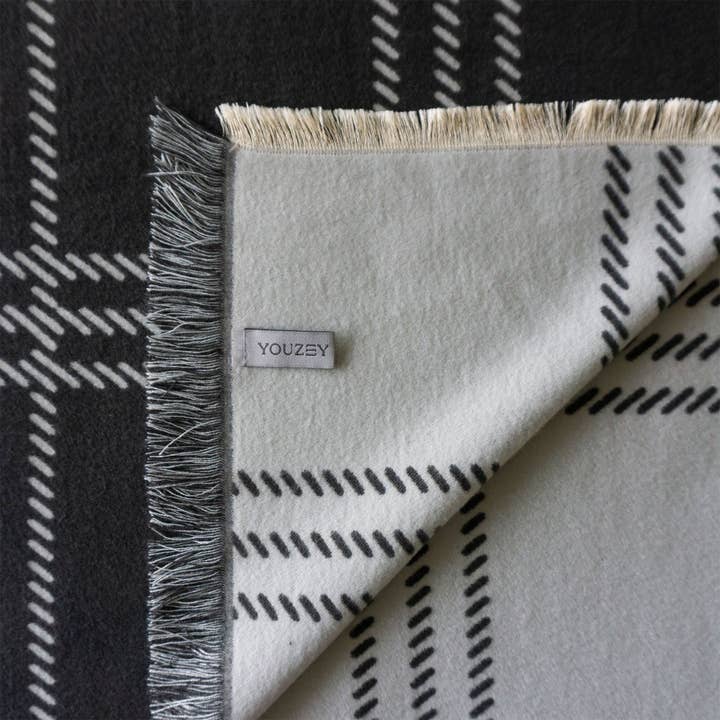 Manta reversible CozyLux Ultimate Comfort, color gris para venta al por mayor de YOUZEY