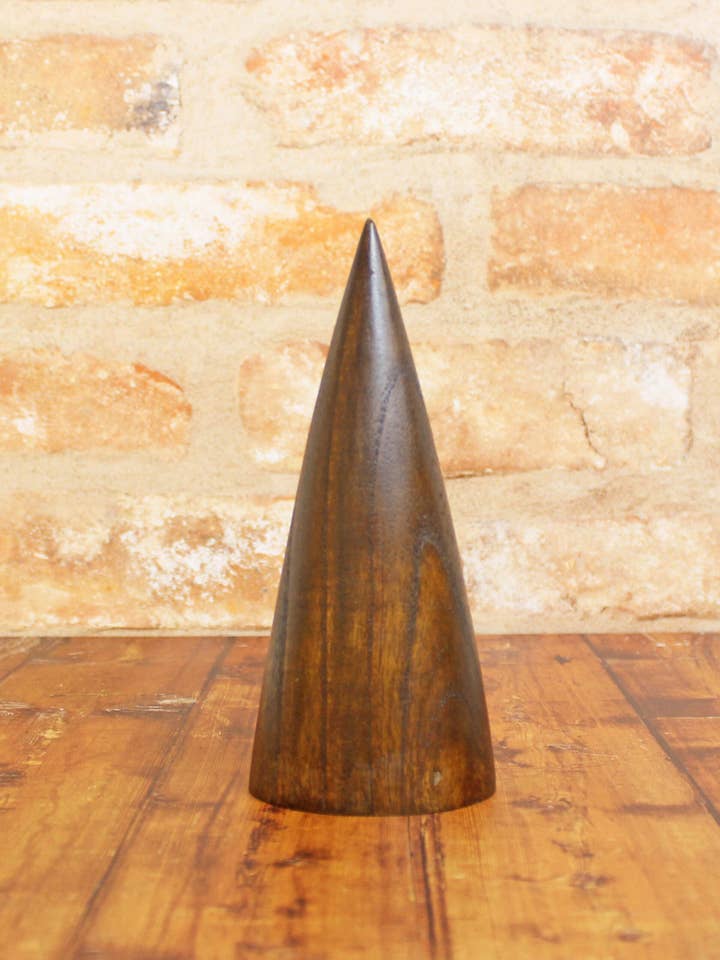 EL2003 DARK WOOD FAT BRACELET CONE (20cm) for wholesale by Suzie Blue