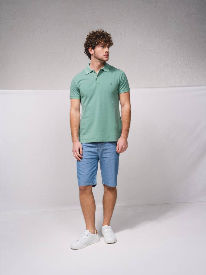 SMF - Wholesale Polo - Men's - 238554 - Embroided pike polo with pigmitation