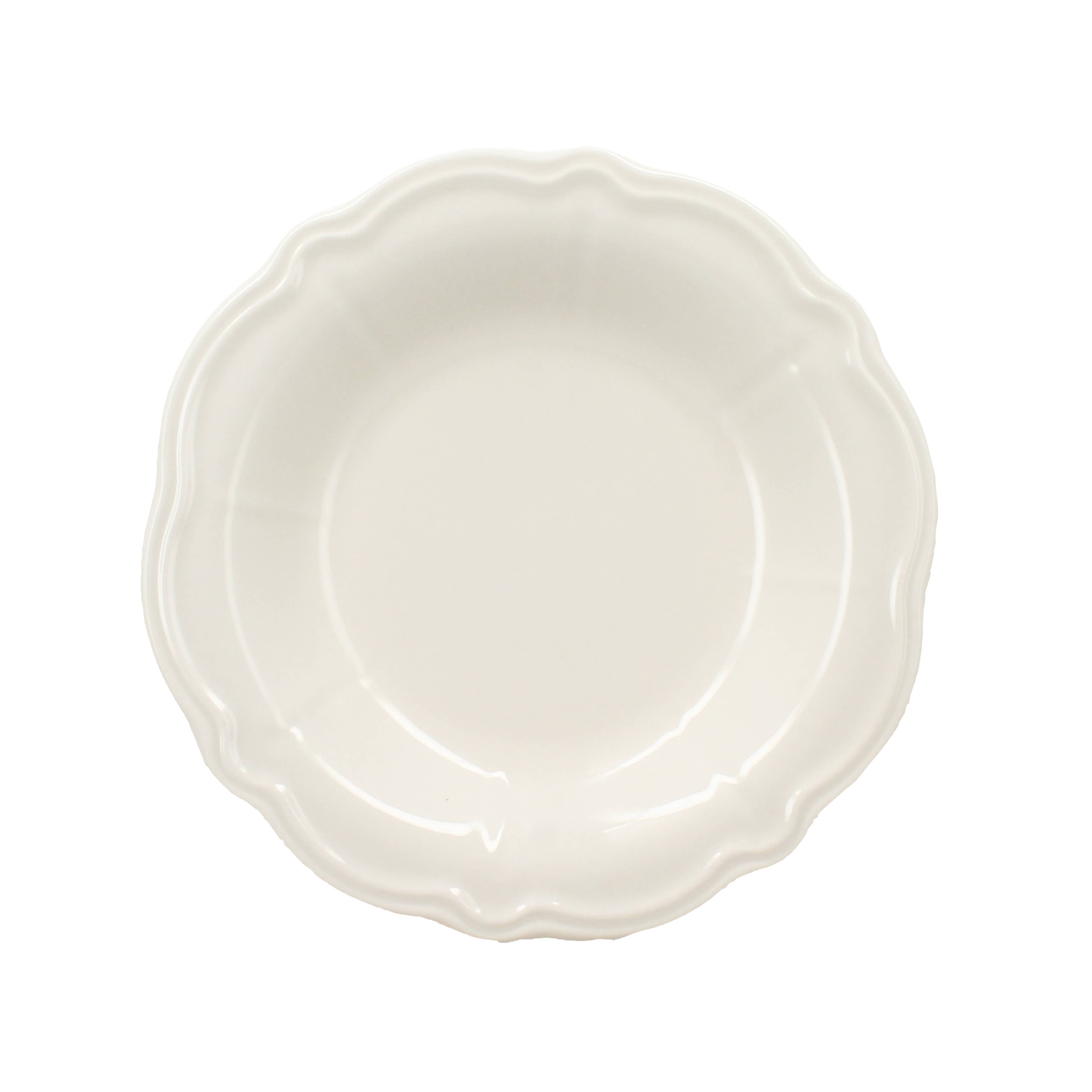 Novastyl - Wholesale Dinner Plate - Charlotte deep plate 22cm white stoneware1