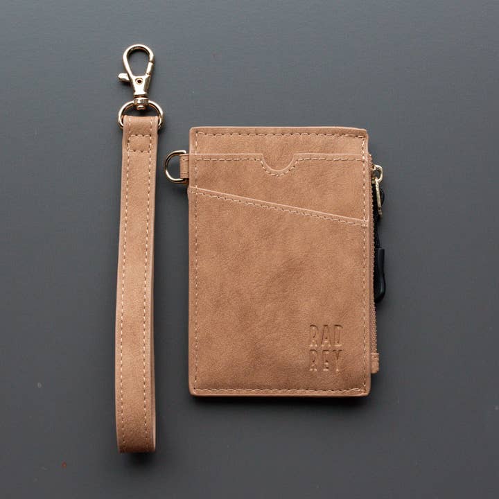 RFID Blocking Card Wristlet in Oak for wholesale by Rad Revolution