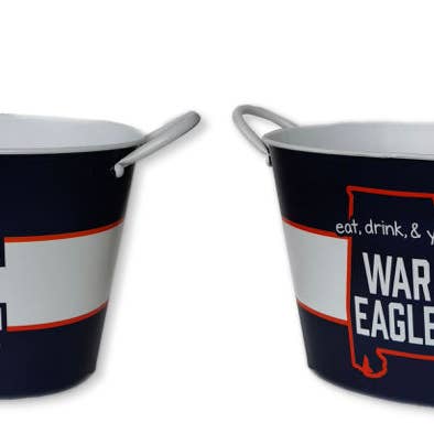 Auburn Metal Wine Bucket för wholesale av Valiant Gifts Inc