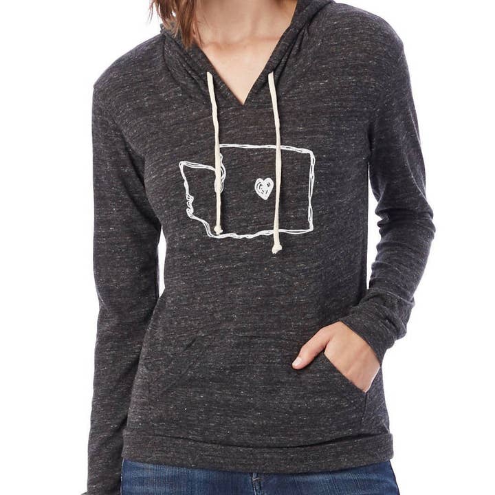 Washington Love Damen-Leichtgewicht-Hoodie für den Großhandel von Sweetpea and Boy