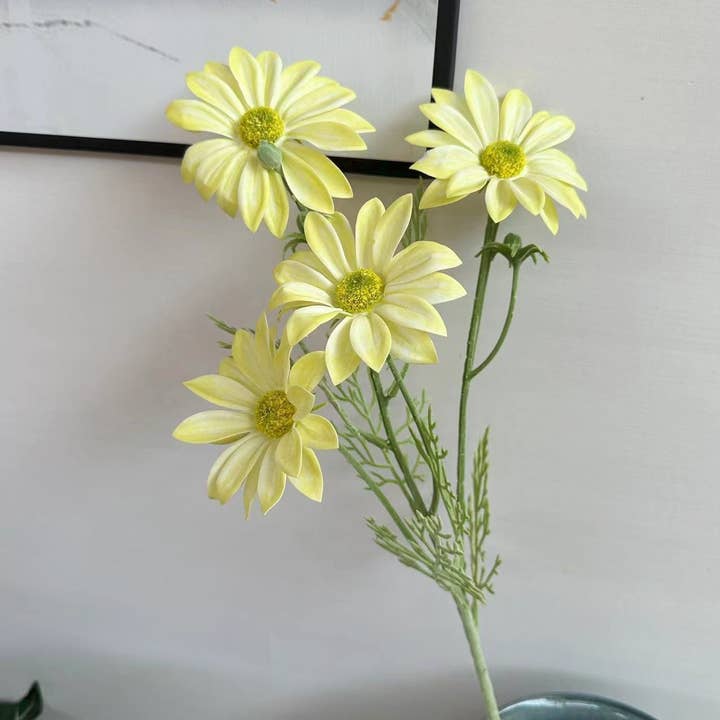 ACNITE(We cover U.S. import duties) - Wholesale Artificial flowers - 24.4" Artificial daisy flowers small rose,faux daisy blooms1