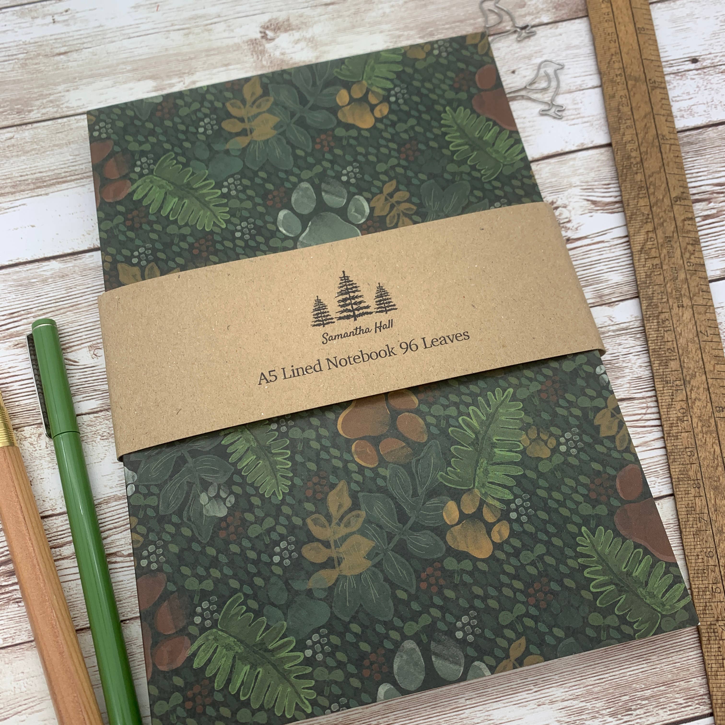 Samantha Hall Designs – wholesale Notebook – Paw Prints Notebook1