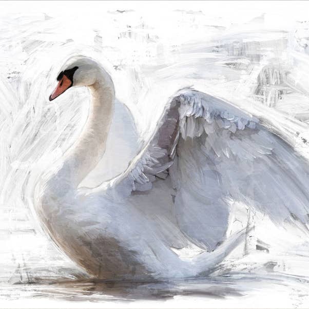 Mint by Michelle - Wholesale Craft supplies - White Swan Mint Decoupage Paper1