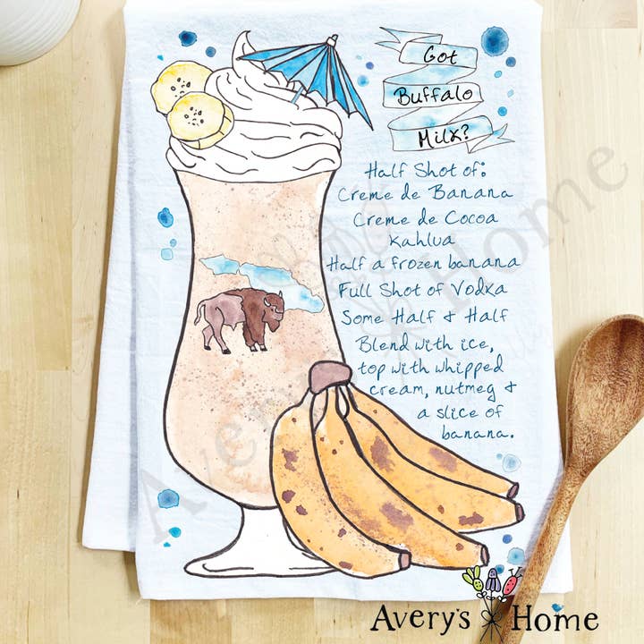 Avery's Home - Wholesale Tea Towel - Catalina Museum for Art & History Towel & Frosted Glass 0