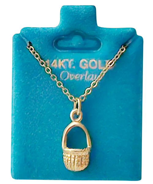 New England Gold Inc. - Wholesale Pendant/Charm Necklace - Made In USA Nantucket Basket Necklace Gold or Silver 0