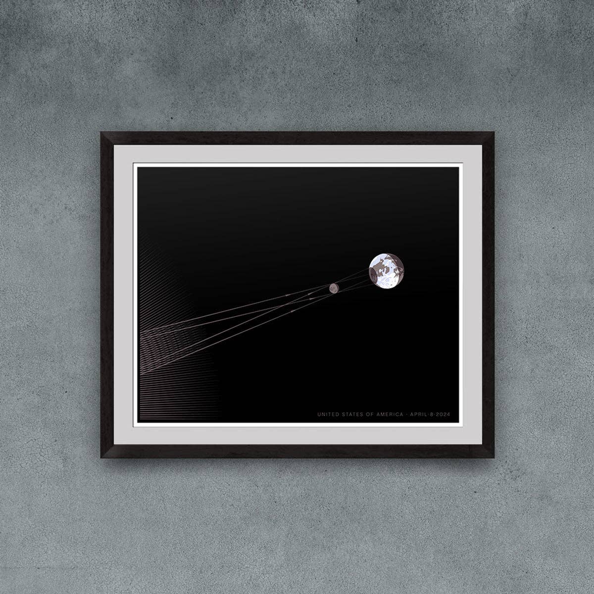Chop Shop Store - Wholesale Art Print - Great American Eclipse Diagram Print (2024 version)2