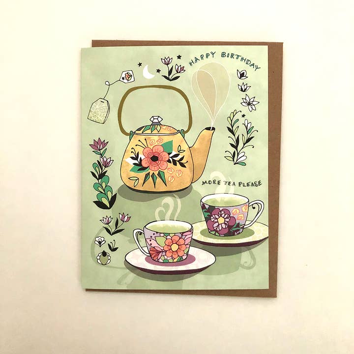 Cynla - Wholesale Birthday Card - Green Tea Birthday Card1