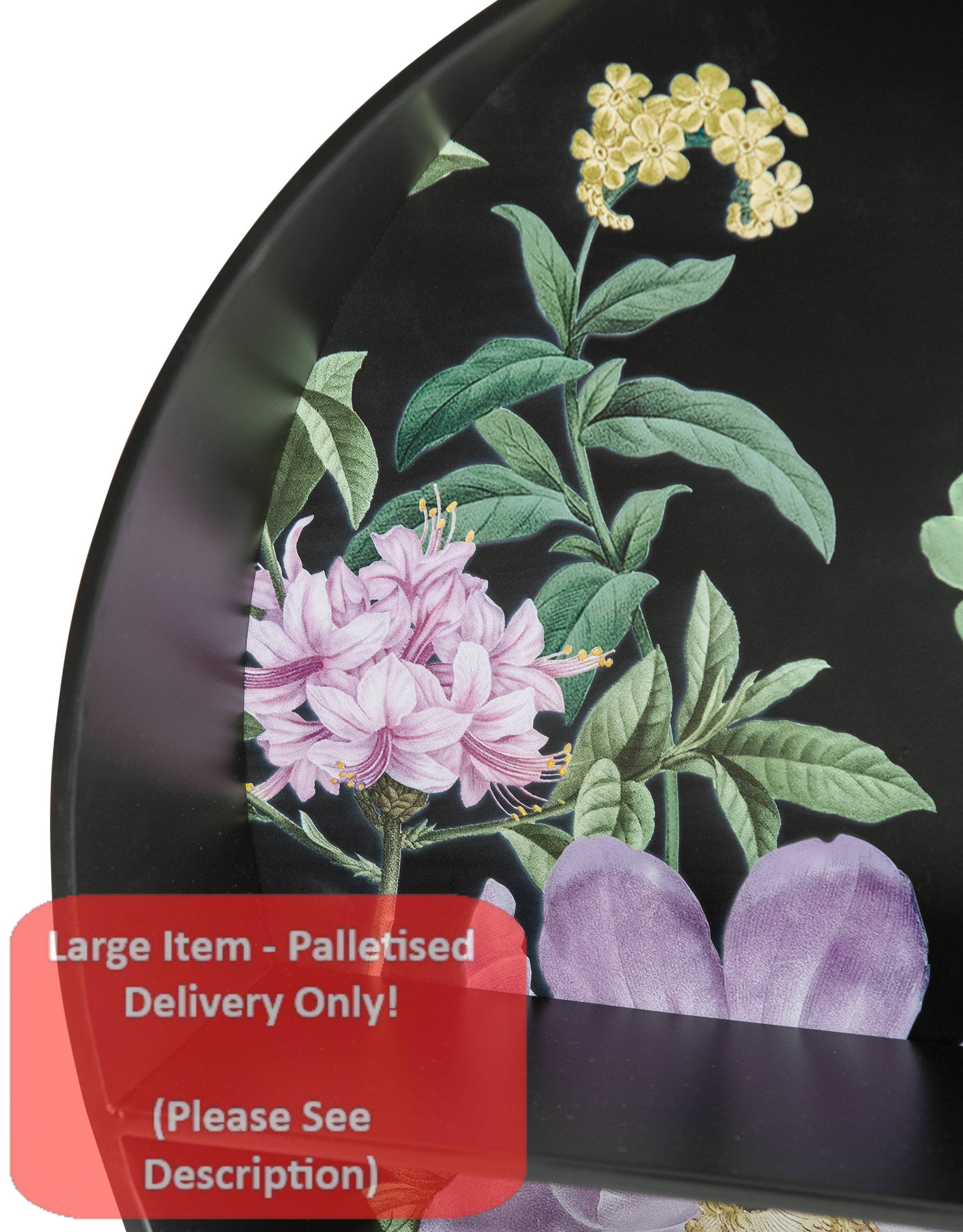 McGowan & Rutherford Ltd - Wholesale Wall Mounted Shelf - Black Floral Metal Wall Unit With Shelf2