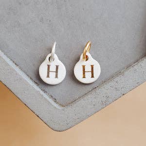 Bel Kai - Wholesale Individual Charm/Pendant - Ceramic Initial Charm34