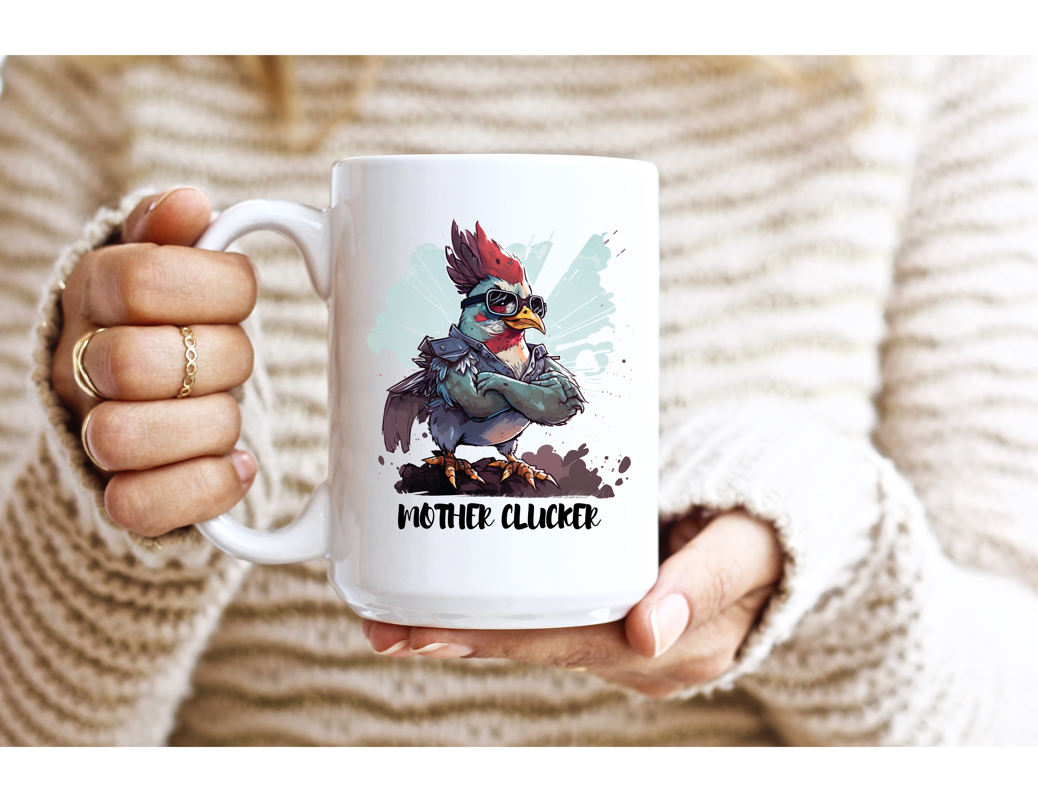 The Potted Oasis – wholesale Kaffekoppar – Mother Clucker mugg0