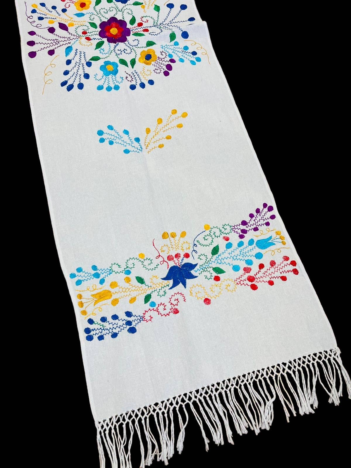 Cielito Lindo - Wholesale Wrap - Women's - Mexican Handmade Embroidered Shawl Chilapa8