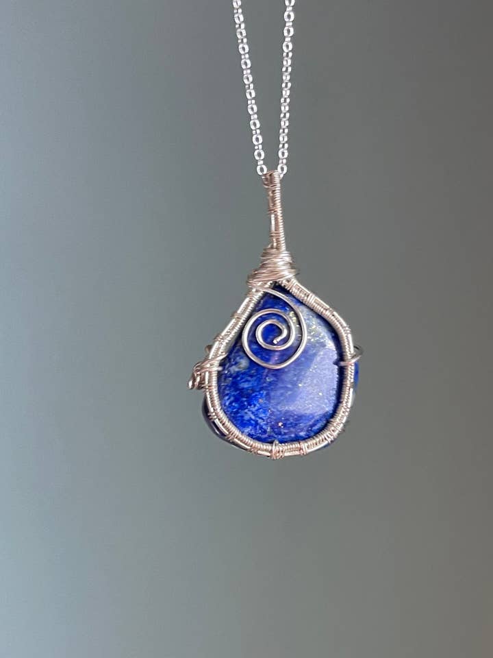 Lapis Lazuli Necklace, Lapis Necklace, Protection Pendant for wholesale by Tumbledshop