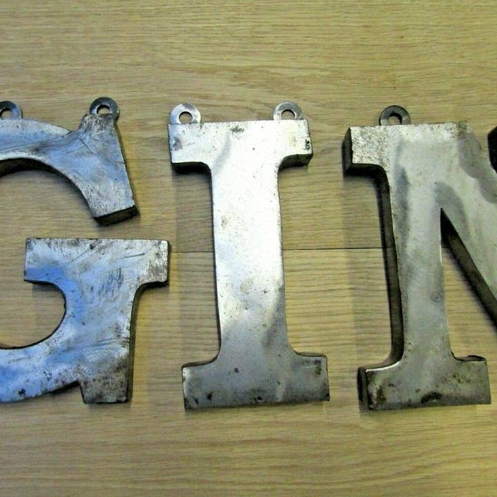8" GIN metall industriella rustika ord för wholesale av IronmongeryWorld