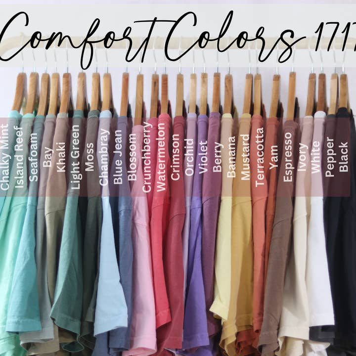 Comfort Color Blanks C1717 for wholesale by Faith Forward Transfers