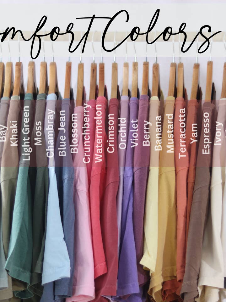 Comfort Color Blanks C1717 for wholesale by Faith Forward Transfers