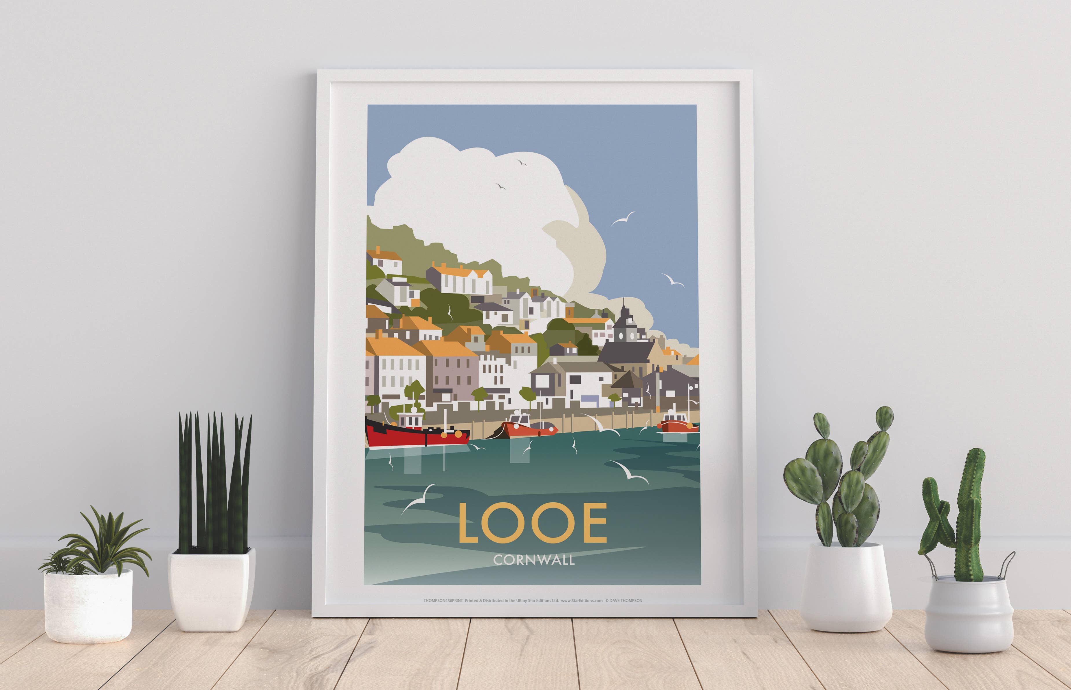 Star Editions – wholesale Art print – Looe By Artist Dave Thompson - 11X14” Premium Art Print0