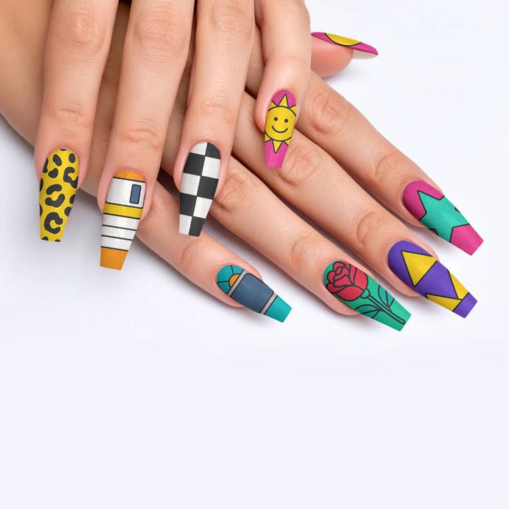 FYNE BODY - Wholesale Press-on/fake nails - Sugar Rush 90's Press-On Nails36