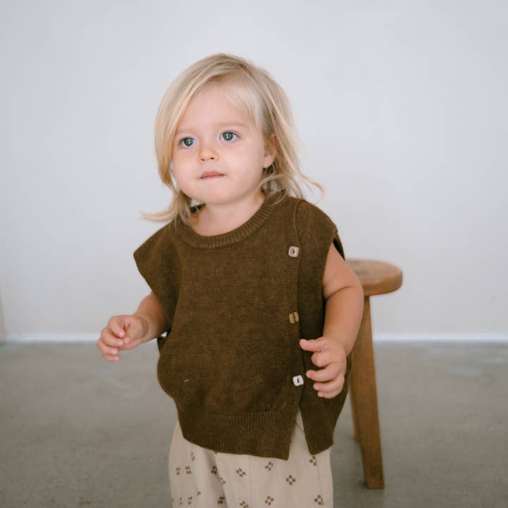 Boxy Sweater Vest for wholesale by Rivi & Kin