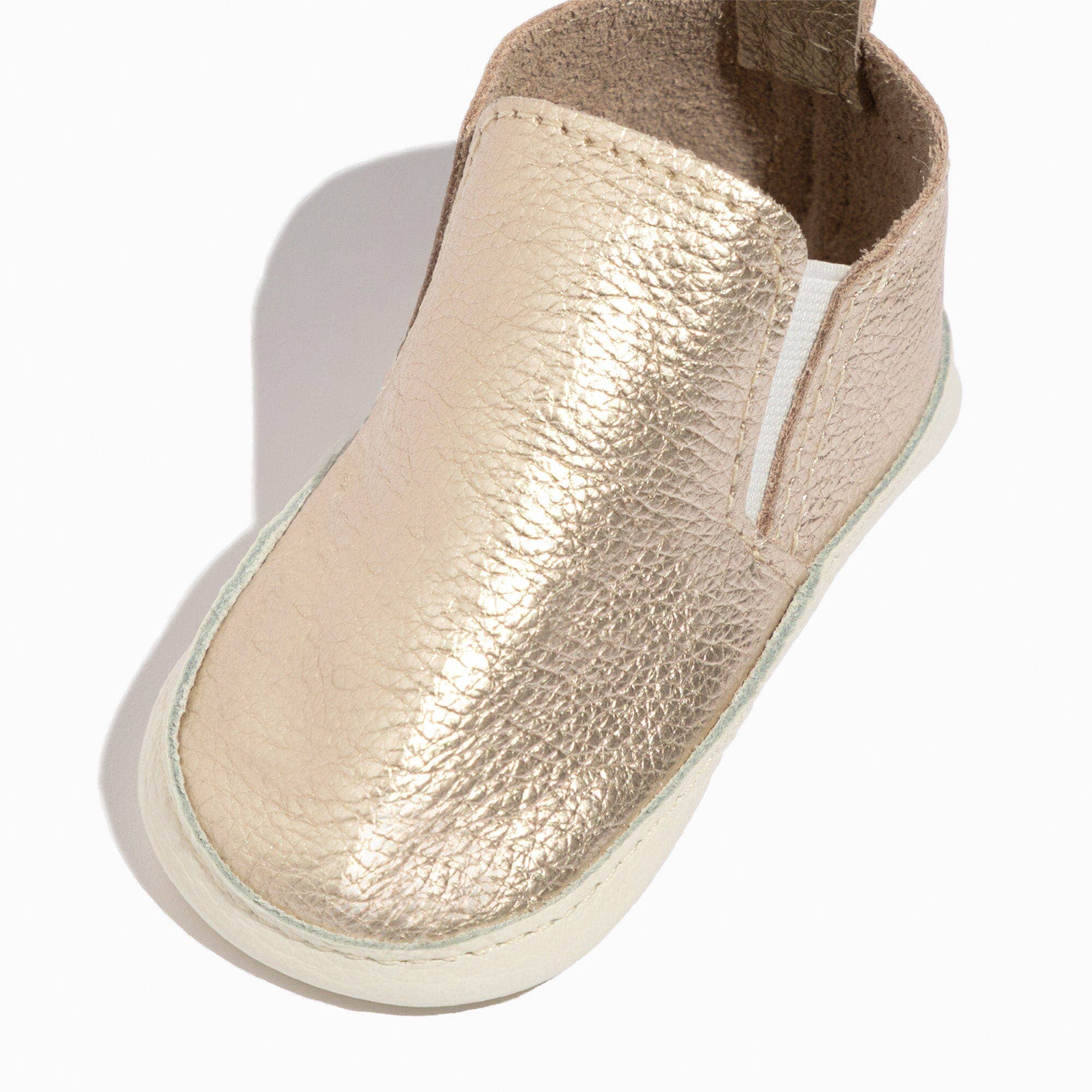 Freshly Picked – wholesale Cot shoes – Baby – Platinum Slip On Baby Shoe1