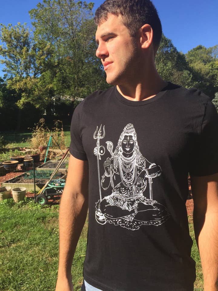 Violet Lotus - Wholesale Screen Printed T-Shirt - Unisex - Hindu God Lord Shiva Unisex Tee0