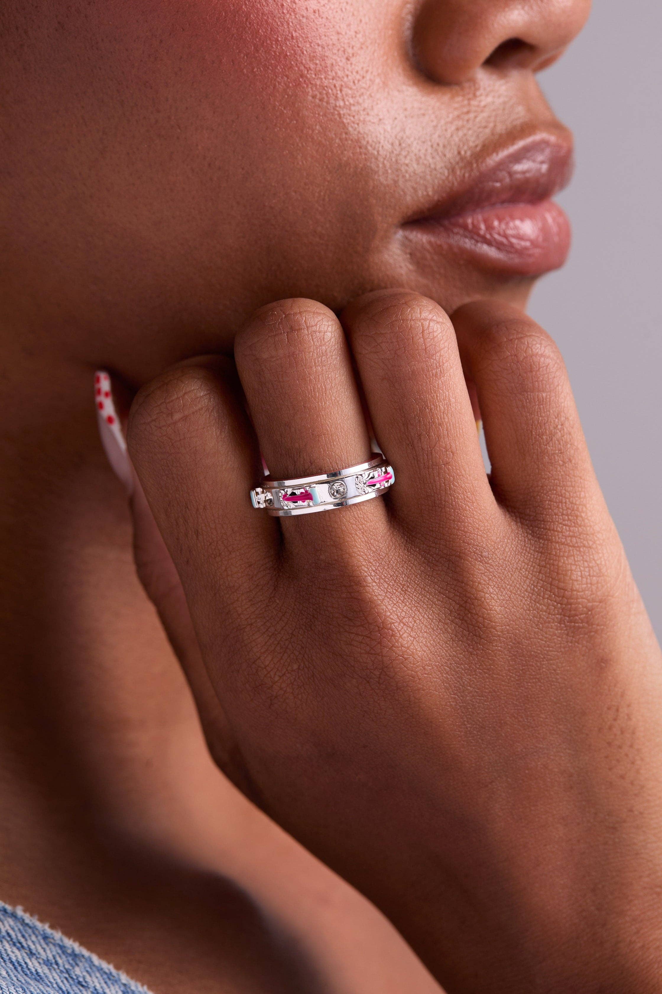 Alex and Ani - Wholesale Band/Stacked Ring - Hot Wheels™ Racecar Fidget Ring2