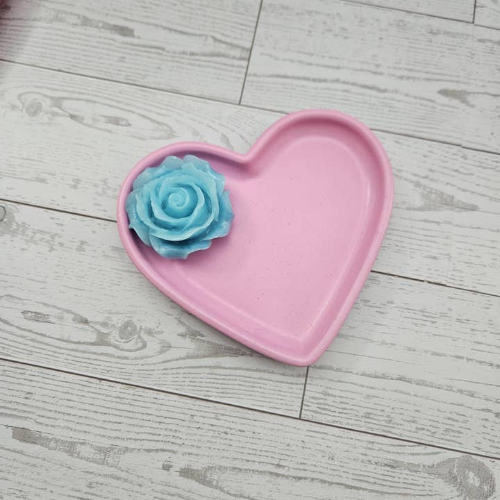 ShesSoCrafty Goods - Wholesale Jewelry Dish - Floral Heart-Shaped Handmade Trinket Dish Jewelry Holder2