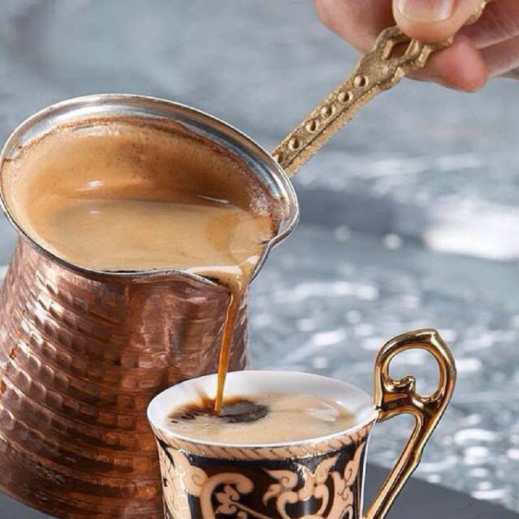 Premium White Turkish Coffee Pot, Handmade Coffee Pot, Coffee